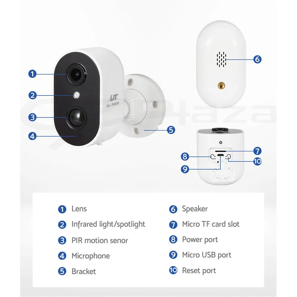 1080P Wireless IP Camera, Full-Colour Night Vision, UL-Tech