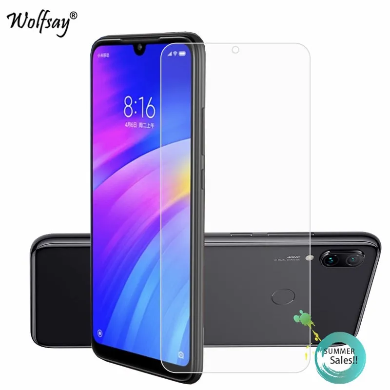 2PCS Glass Xiaomi Redmi 7 Screen Protector Tempered Glass For Xiaomi Redmi 7 Glass Phone Film For Xiaomi Redmi 7 Protective Film