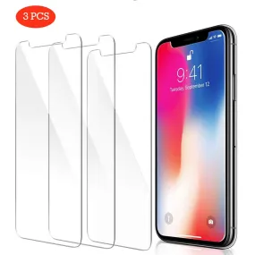 3 Pcs HD Window Glass for iPhone X XR XS Max Phone Screen Protector for iPhone 7 8 Plus 6 6S 5 5S SE 4 4S Tempered Glass Protect