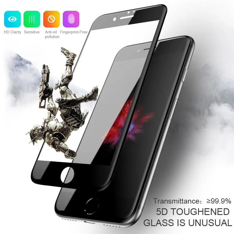 5D Tempered Glass for iphone Models