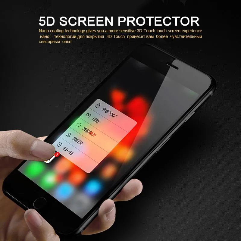 5D Tempered Glass for iphone Models