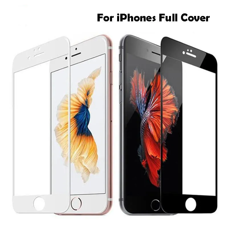 9H 2.5D Full Cover Tempered Glass For iPhone 7 7 8 Plus Explosion-Proof Screen Protector Film For iPhone 6 6s Plus 8 8plus X