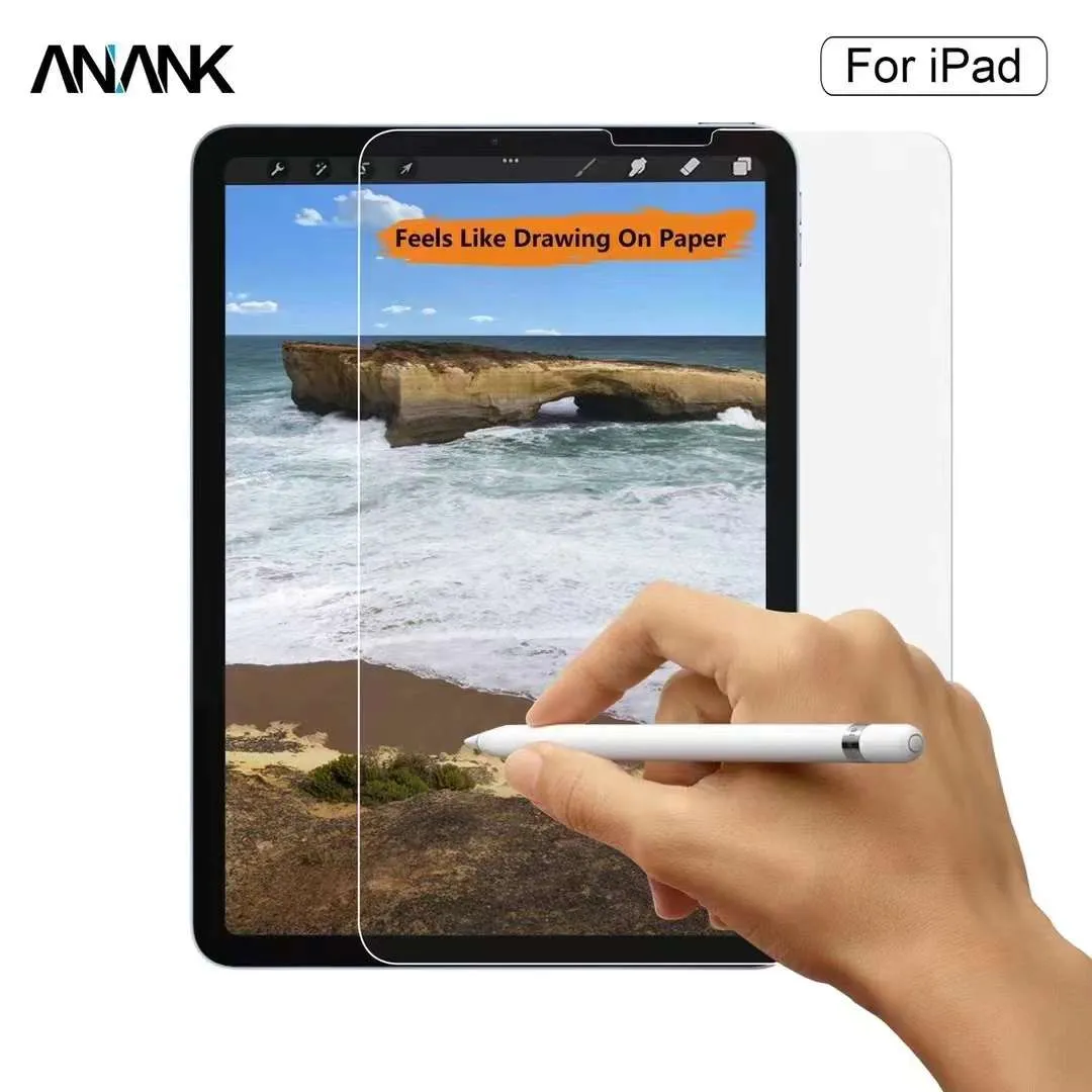 ANANK Reinforced Edge Tempered Glass Screen Protector Film for Apple iPad