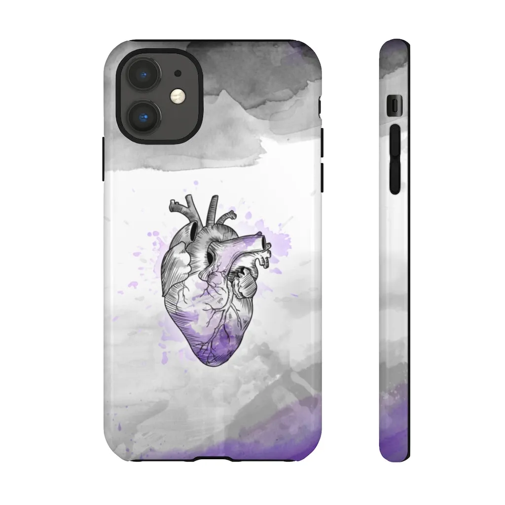 Asexual Proud at Heart Phone Case for Apple & Samsung