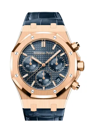 Audemars Piguet Royal Oak Blue Dial Rose Gold Watch 26240OR.OO.D315CR.02