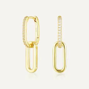 Avant Studio Celine Earrings Pavé, Gold