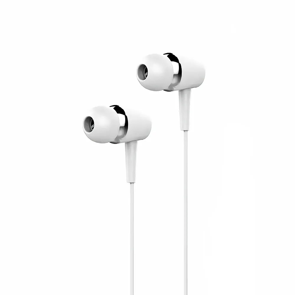 AXL PA-06 In-Ear Wired Earphone with Mic 3.5mm Jack | 1.2 Meter Cable | High Bass | Black/White