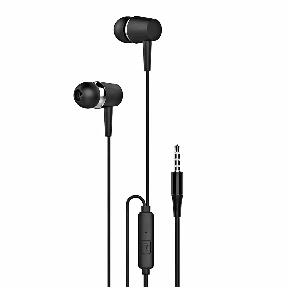 AXL PA-06 In-Ear Wired Earphone with Mic 3.5mm Jack | 1.2 Meter Cable | High Bass | Black/White