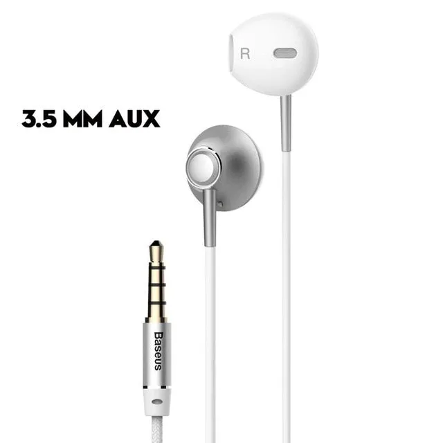 Baseus 6D Stereo In-ear Earphone Headphones Wired Control Bass Sound Earbuds for iPhone Xiaomi Huawei 3.5mm Type c Earphones