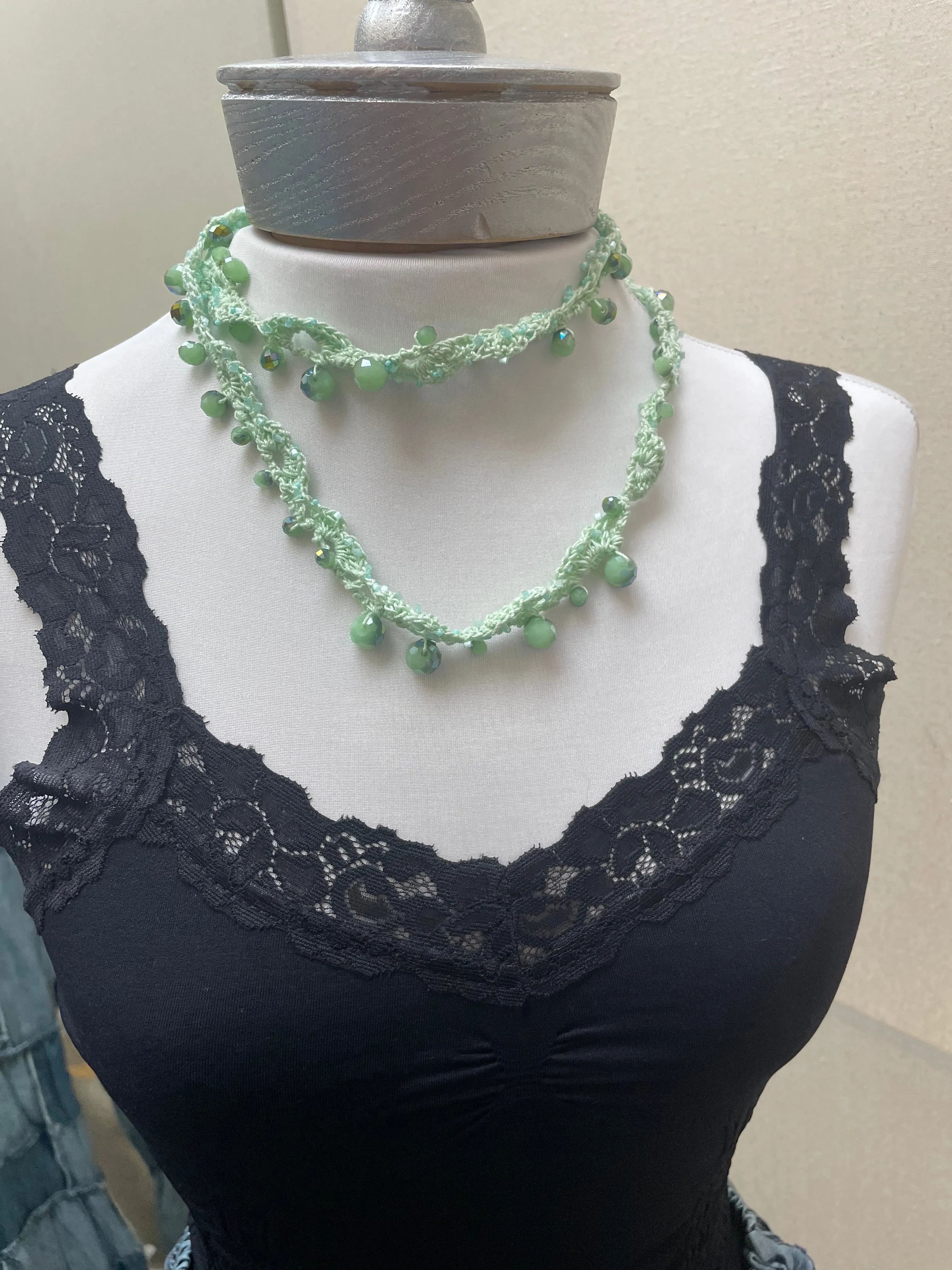 Beaded Crochet Necklace