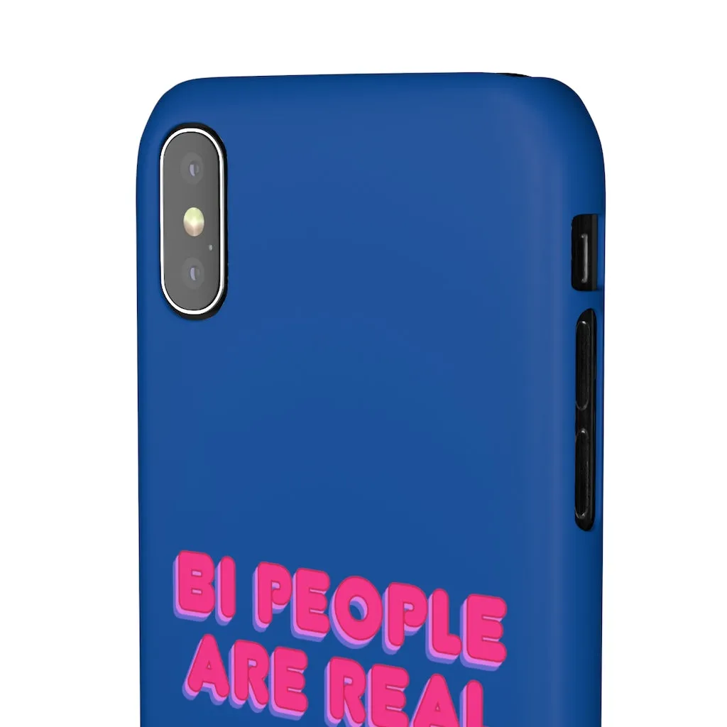 Bi People Are Real Phone Case for Apple & Samsung