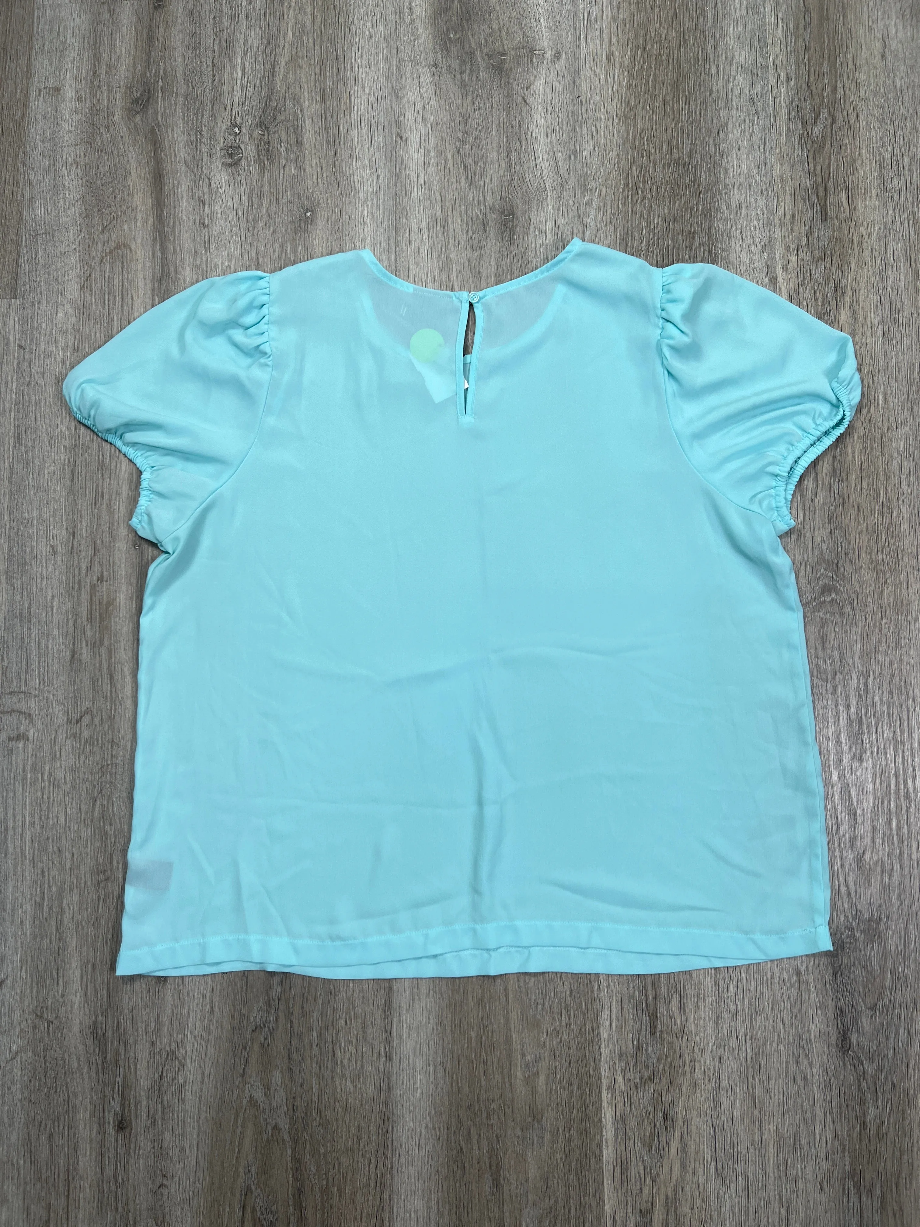 Blouse Short Sleeve By Worthington In Blue, Size: Xxl