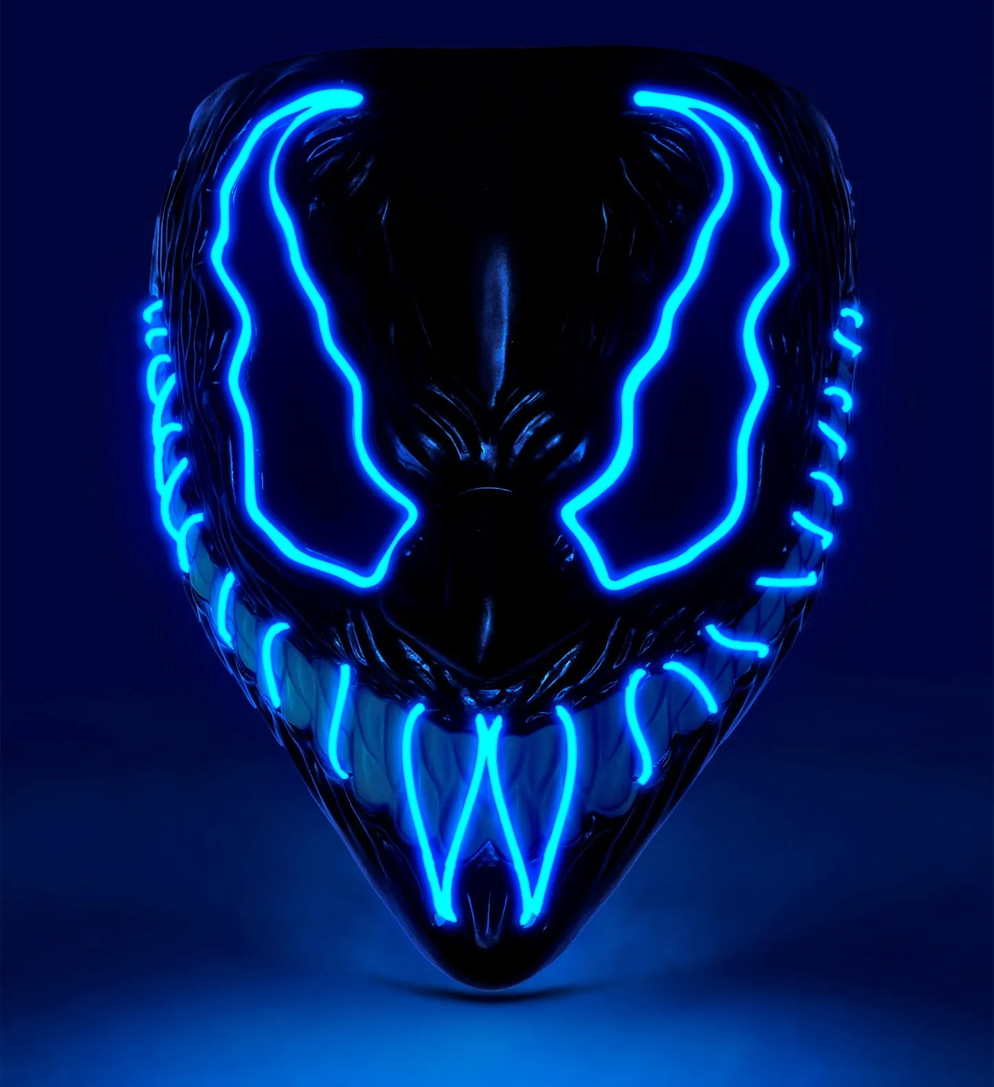 Blue LED Venom Mask