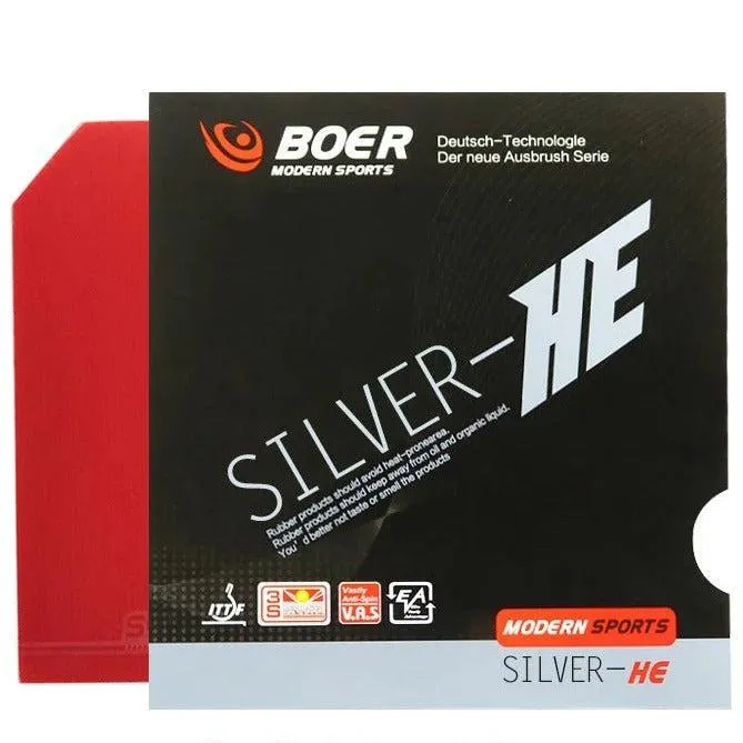 Boer Silver Beginners Table Tennis Rubber