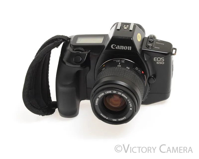 Canon EOS 650 Autofocus 35mm FILM Camera w/ Canon 35-80mm Zoom Lens