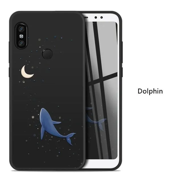 Cute Cartoon Case For Xiaomi Redmi Note 5 6 Pro 6A Case Silicone Bumper Cover For Xiaomi Mi 8 Mi 9 A1 A2 Lite Redmi Note 7 Funda