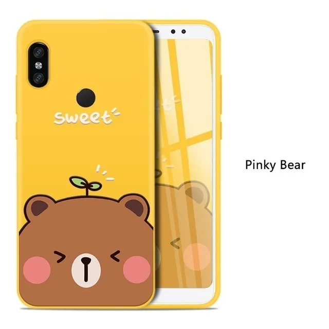 Cute Cartoon Case For Xiaomi Redmi Note 5 6 Pro 6A Case Silicone Bumper Cover For Xiaomi Mi 8 Mi 9 A1 A2 Lite Redmi Note 7 Funda