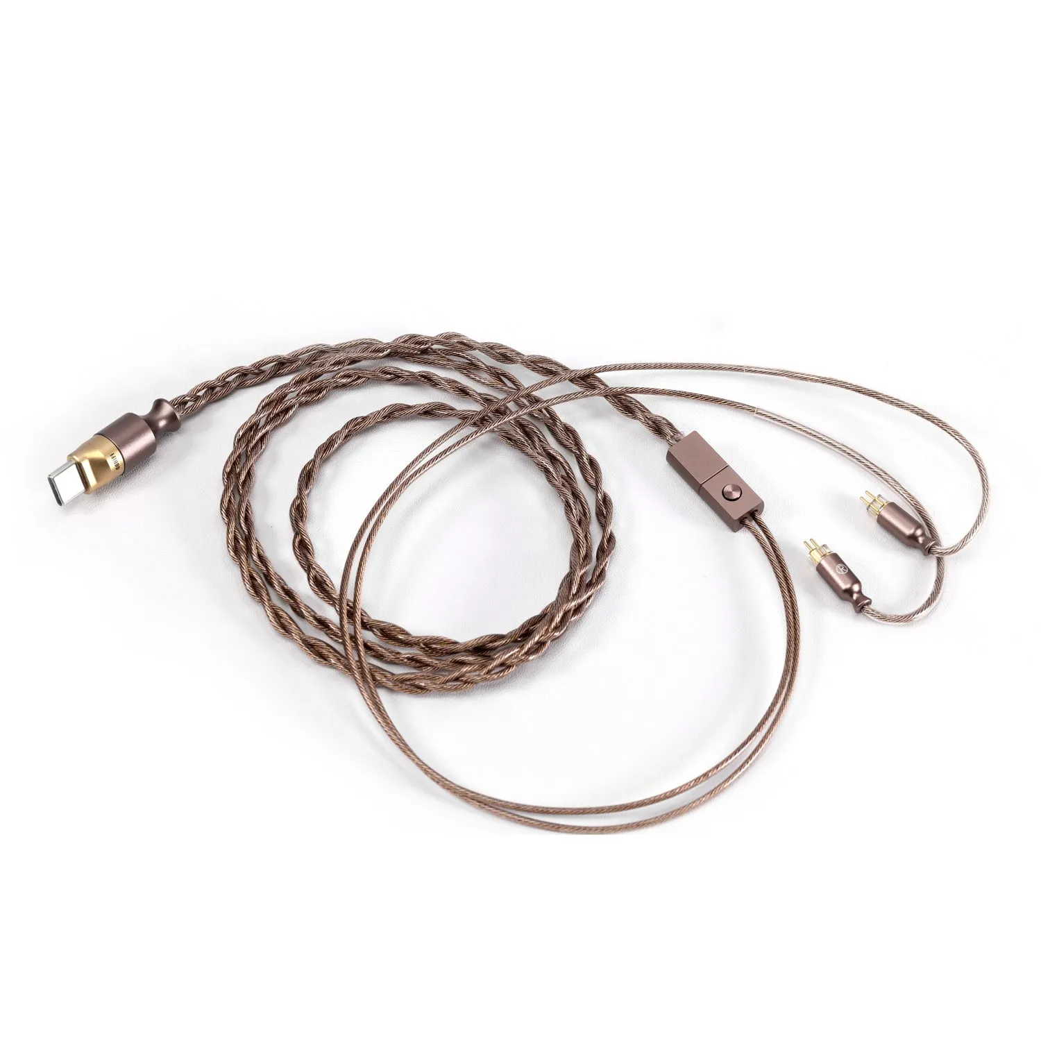 DD ddHiFi M130B (Coffee Cable) USB-C Earphone Upgrade Cable with Microphone