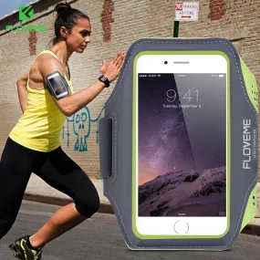 FLOVEME Waterproof Sport Arm Band For iPhone 6 6s 7 8 Plus Armband 5.5 Inch Universal Cover For Running GYM Mobile Phone Capinha