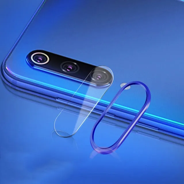 For Xiaomi Mi9 Mi 9 SE Redmi Note 7/Pro Back Camera Aluminum Ring Case Protector Rear Lens Metal Circle with 1pc Soft Lens Glass