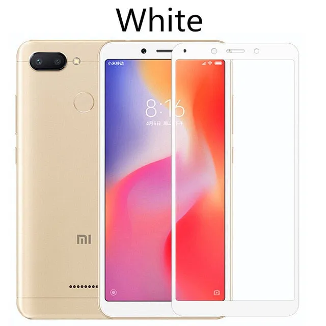 Full cover Tempered Glass For Xiaomi Redmi 6 redmi6 Screen Protector For Redmi 6A global Version Redmi6A Protective Glass Film