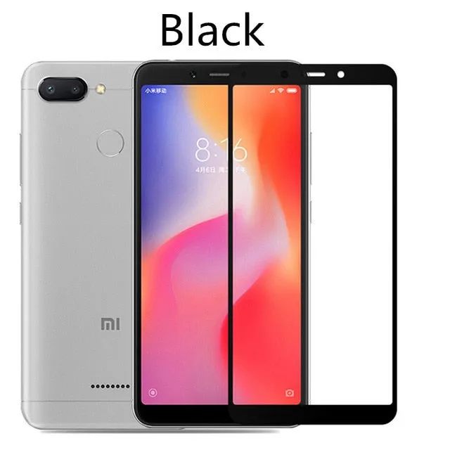 Full cover Tempered Glass For Xiaomi Redmi 6 redmi6 Screen Protector For Redmi 6A global Version Redmi6A Protective Glass Film