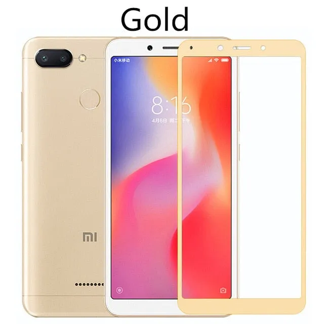 Full cover Tempered Glass For Xiaomi Redmi 6 redmi6 Screen Protector For Redmi 6A global Version Redmi6A Protective Glass Film