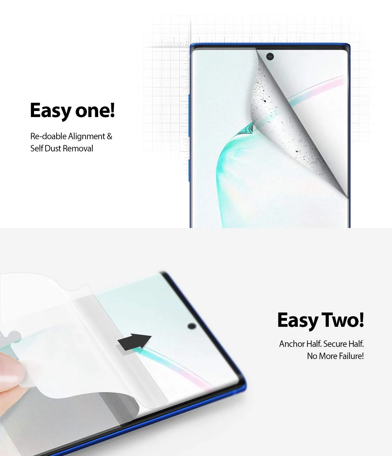 Galaxy Note 10 /10  5G Screen Protector Film | Dual Easy Matte - 2 Pack