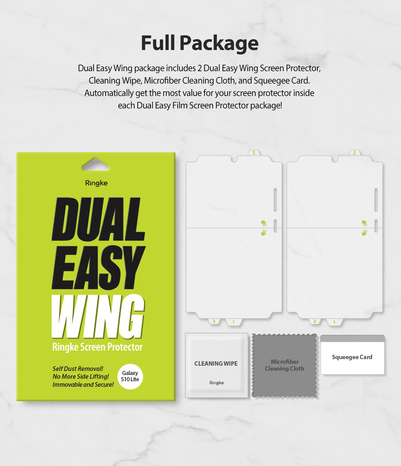 Galaxy S10 Lite Screen Protector | Dual Easy Wing Film