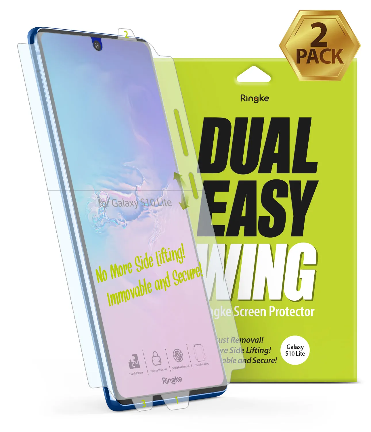 Galaxy S10 Lite Screen Protector | Dual Easy Wing Film