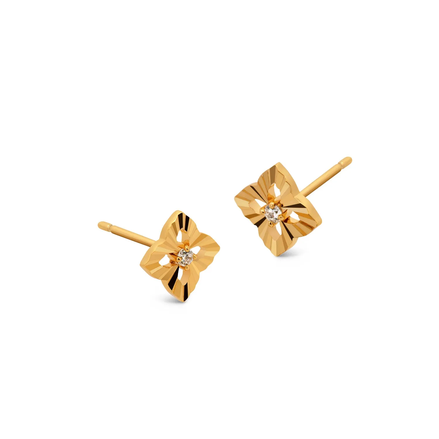 Gold Casablanca Mirage Studs