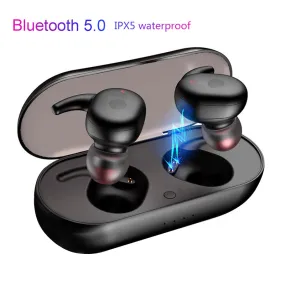 Headphones Bluetooth 5.0 Wireless Earphones Sports Earphone 3D Stereo Sound Earbud with Portable Mic and Charging box