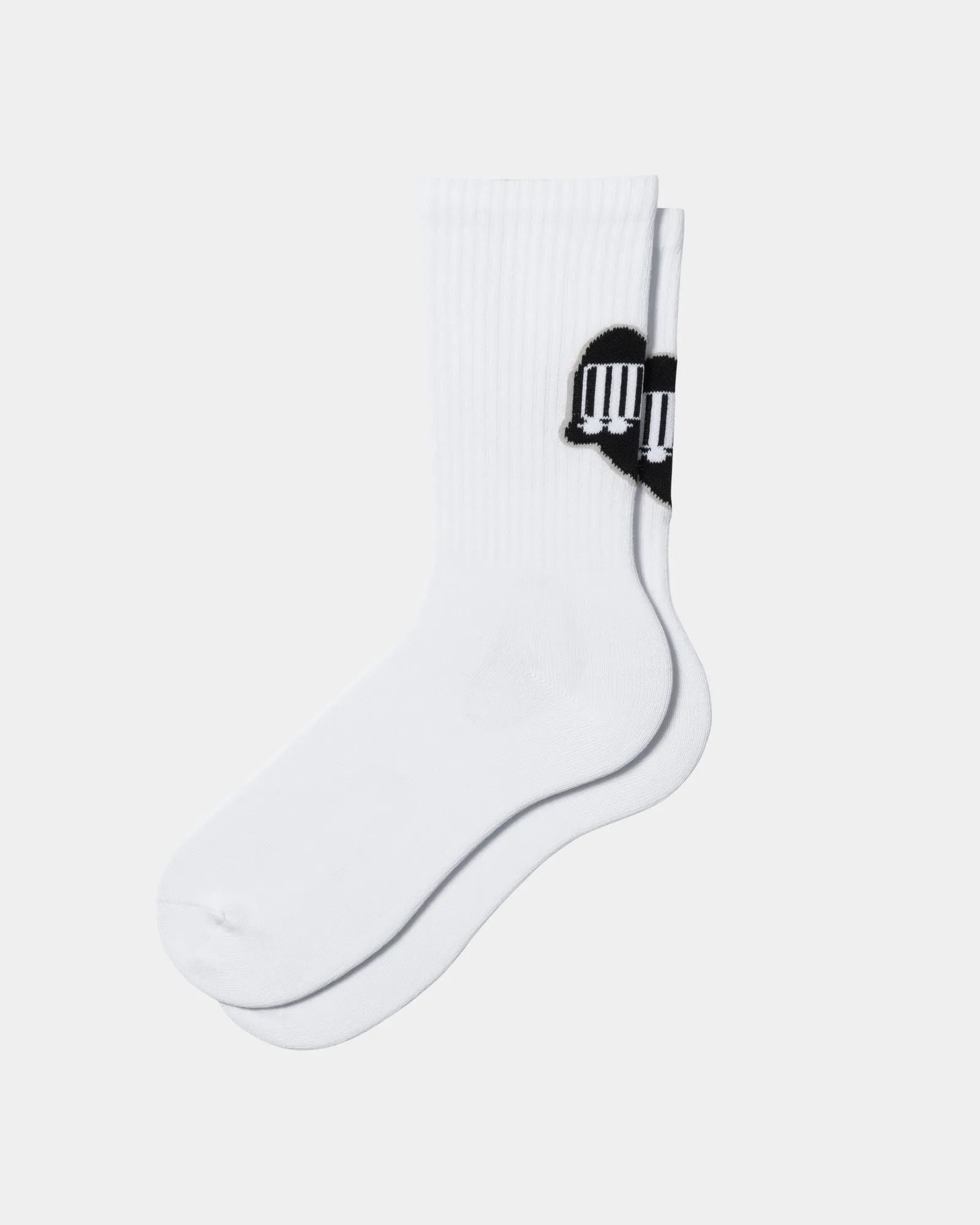 Heart Train Socks | White