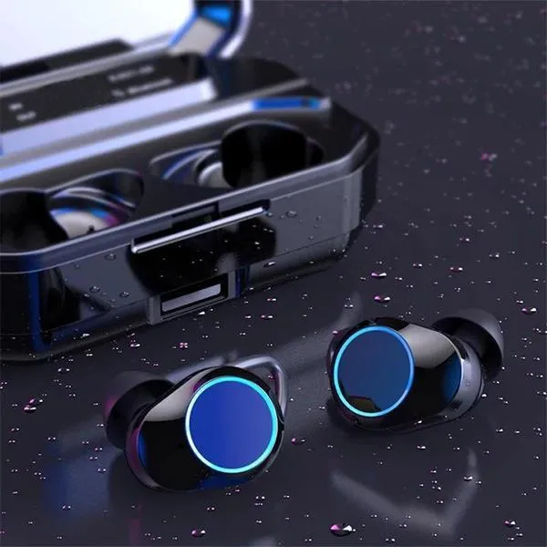 HiFi Waterproof Touch Control Headset - Bluetooth 5.0 Earphones Wireless Earbuds With Power Box for Swimmers Sports/Games