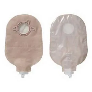 Hollister New Image Two-Piece Urostomy Pouch, 1-3/4" Flange, 9" L, Anti-Reflux, Transparent