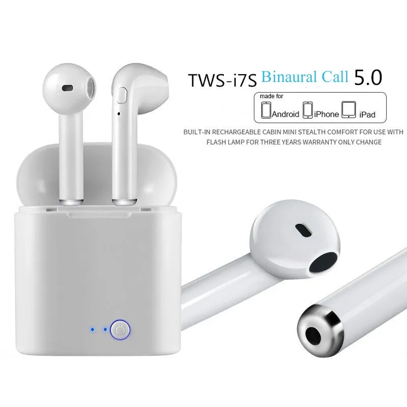 I7s TWS Bluetooth Headset Wireless earphones Sports headphones With microphone headset for Mobile phone iPhone Samsung Huawei LG