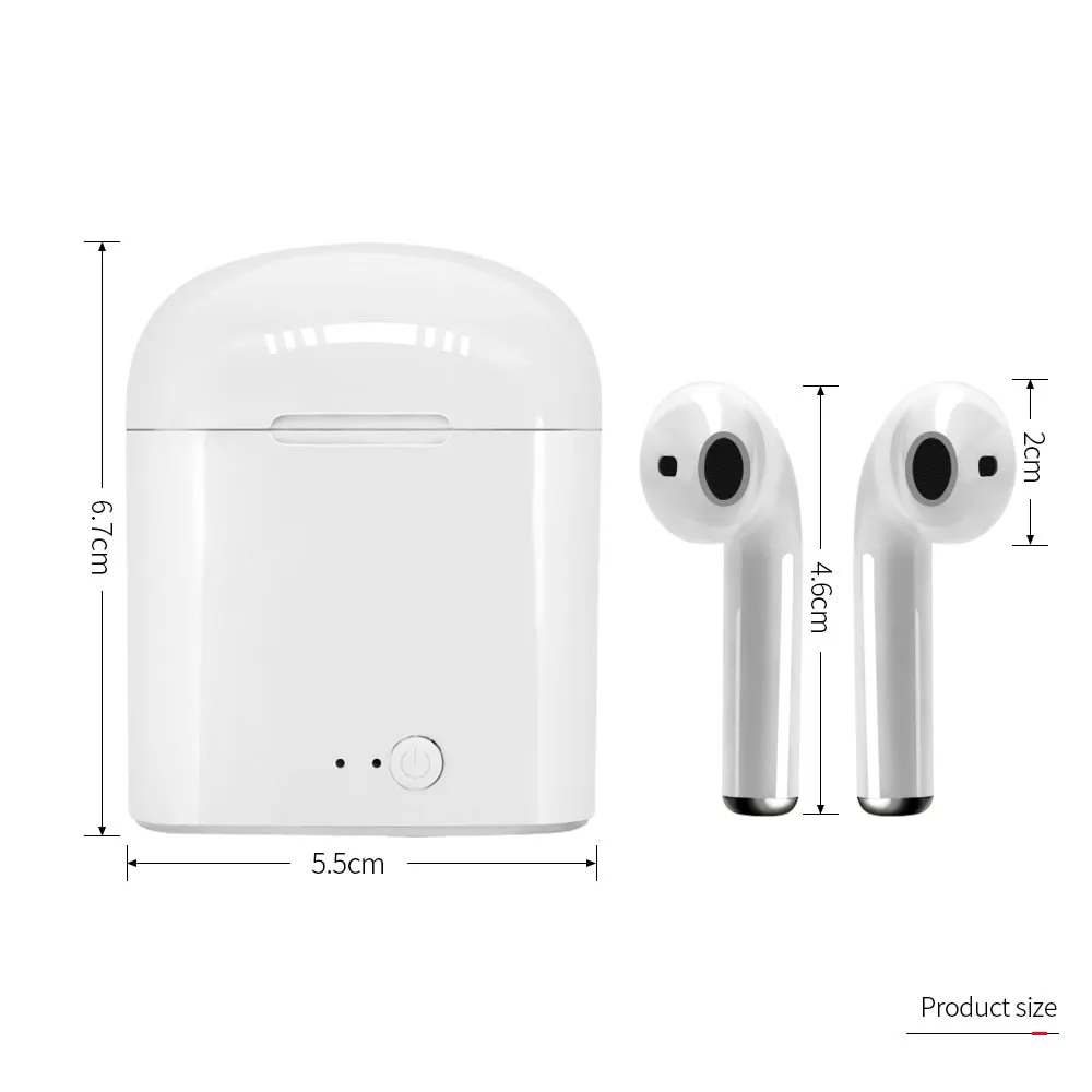 i7s TWS Wireless Earbuds with Charger Box