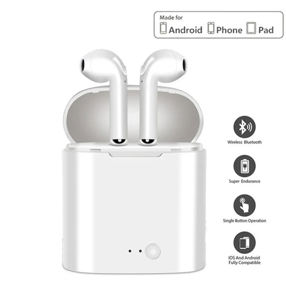 i7s TWS Wireless Earbuds with Charger Box