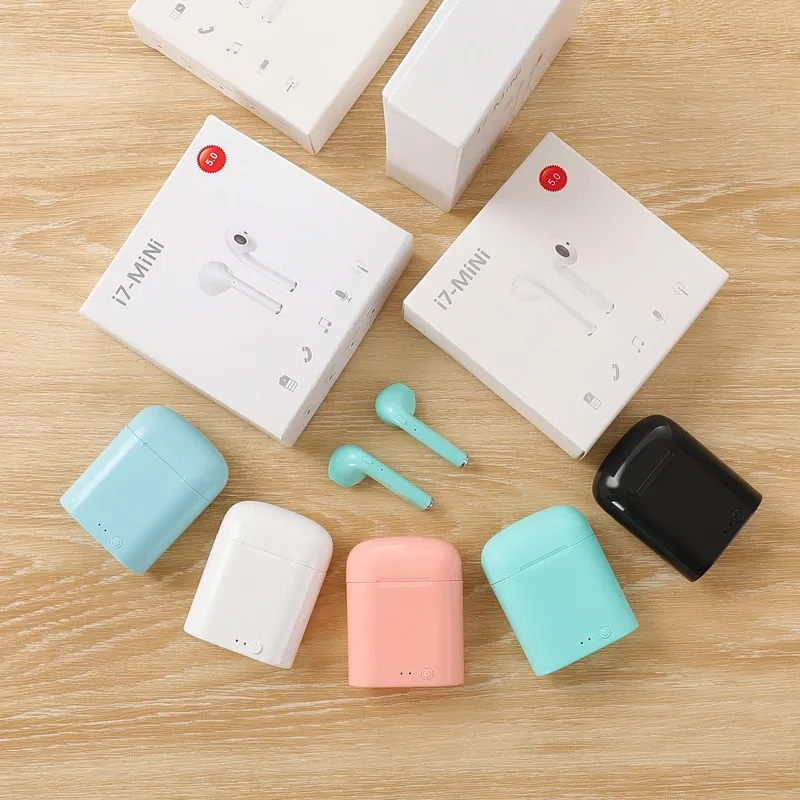 i7s TWS Wireless Earbuds with Charger Box