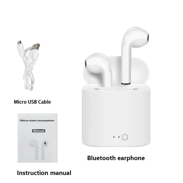 i7s Tws Wireless Headphones Bluetooth Earphones Air Earbuds Handsfree in ear Headset with Charging Box For iPhone huawei Xiaomi