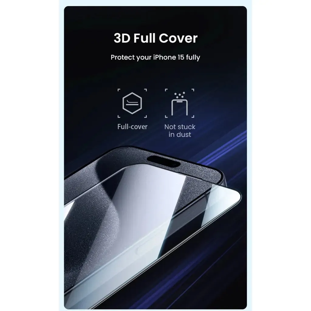 iPhone 15 Tempered Glass Screen Protector