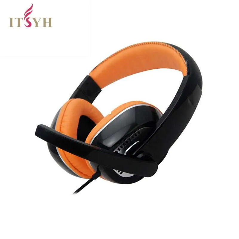 ITSYH Earphones & Headphones Portable Audio & Video for PS4 PC With Mic Headphone for iphone 6 MP3 PC Laptop Computer TW-186