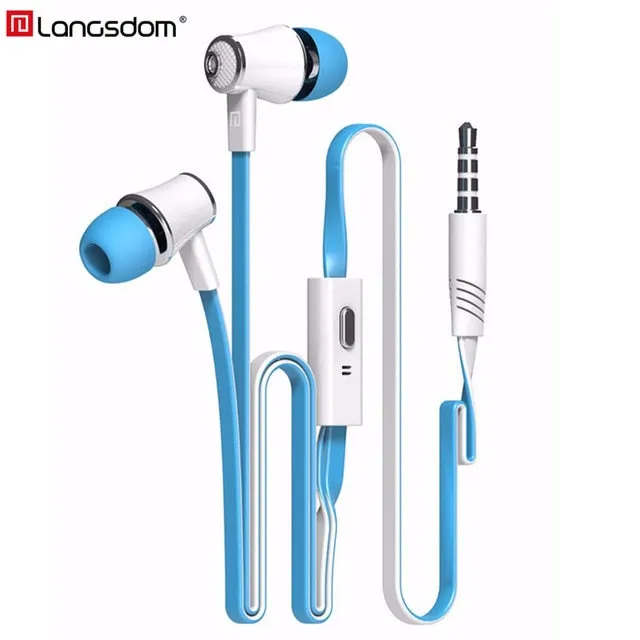 Langsdom Mijiaer JM21 In ear Earphones For Phone iPhone Huawei Xiaomi Headsets Wired Earphone Earbuds Earpiece fone de ouvido