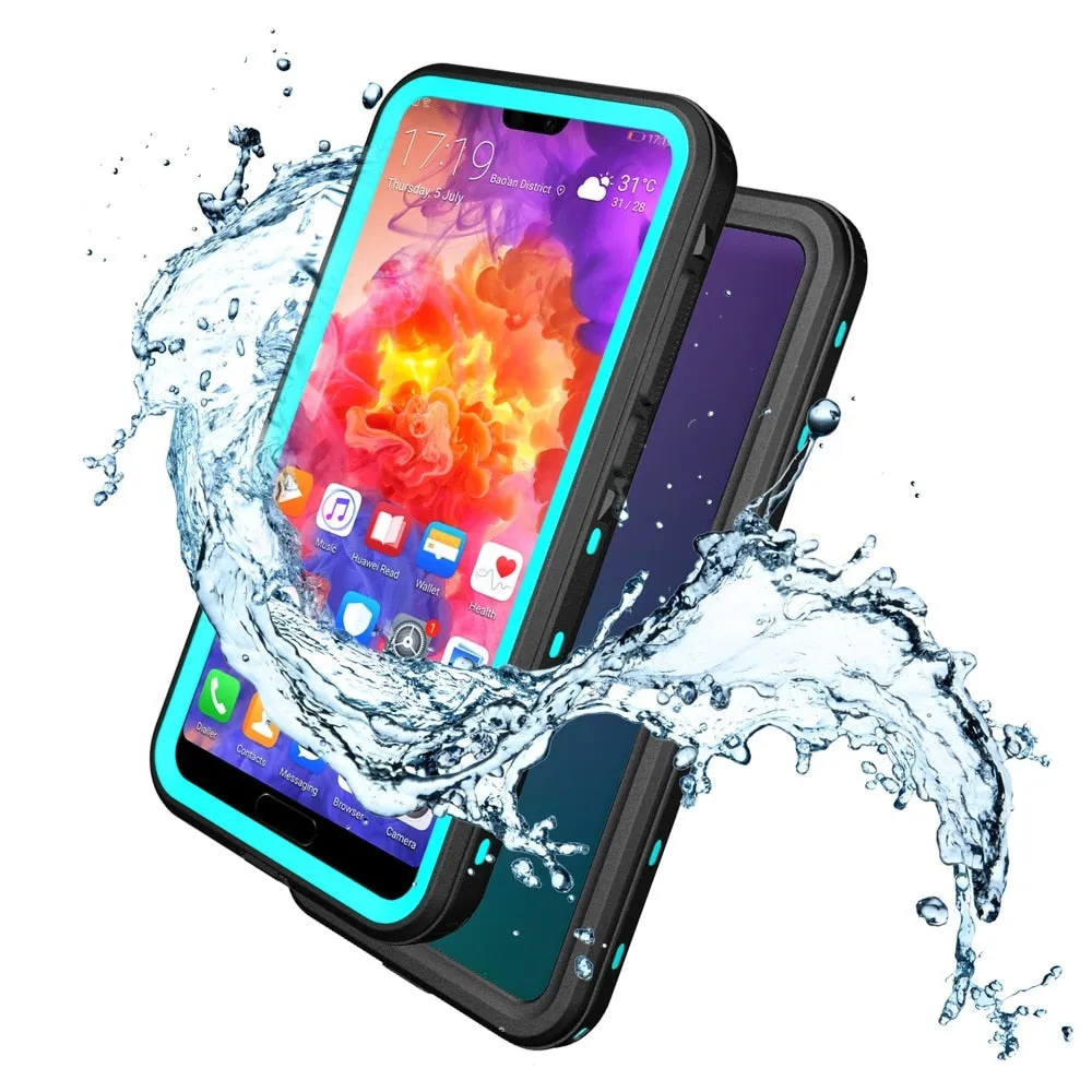 Leanonus Waterproof Case for HUAWEI P20 Pro Snow Proof Dustproof Case Full Protection for HUAWEI P20 Lite Outdoor Sports Case