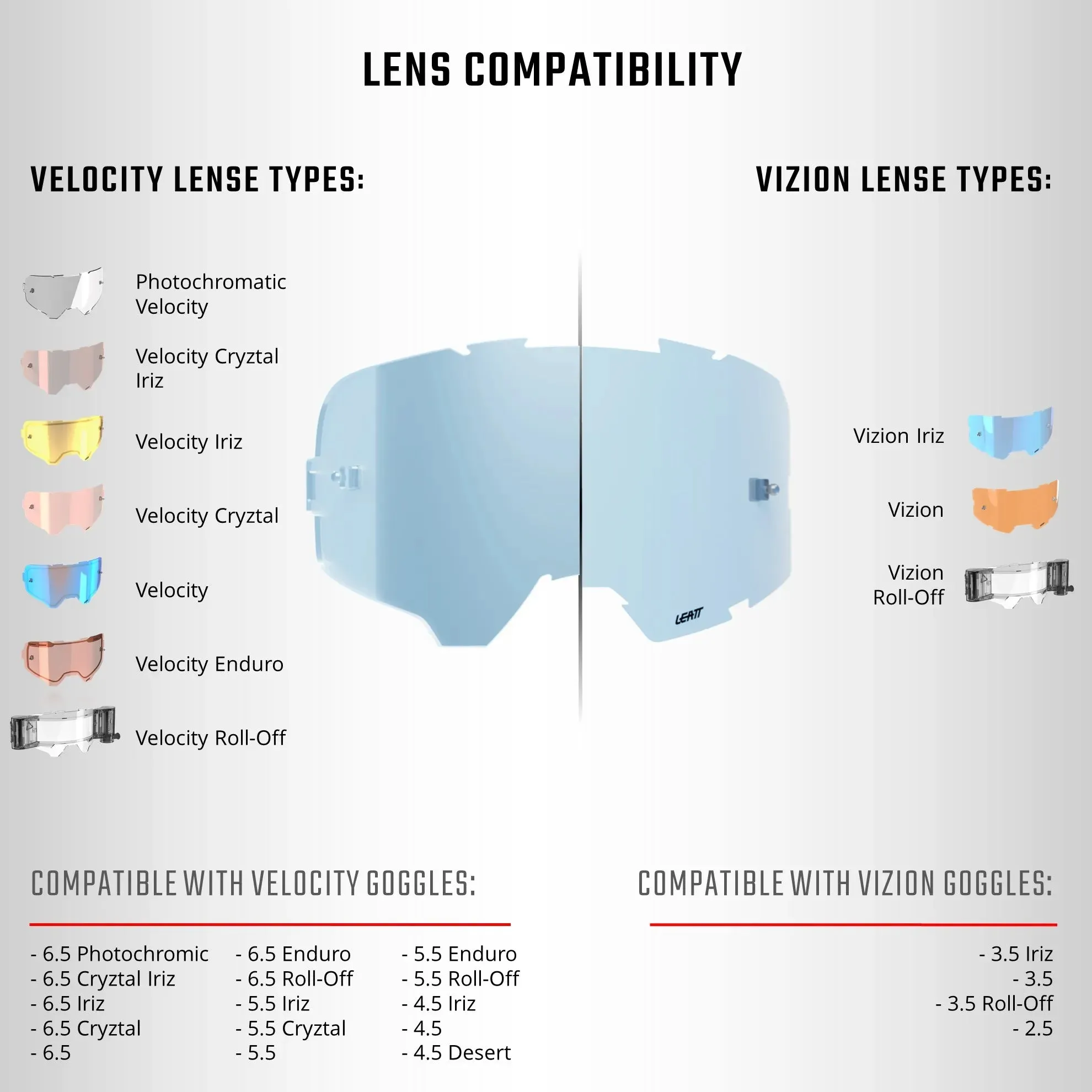 Leatt 3.5 Vision Roll-Off Goggles V25