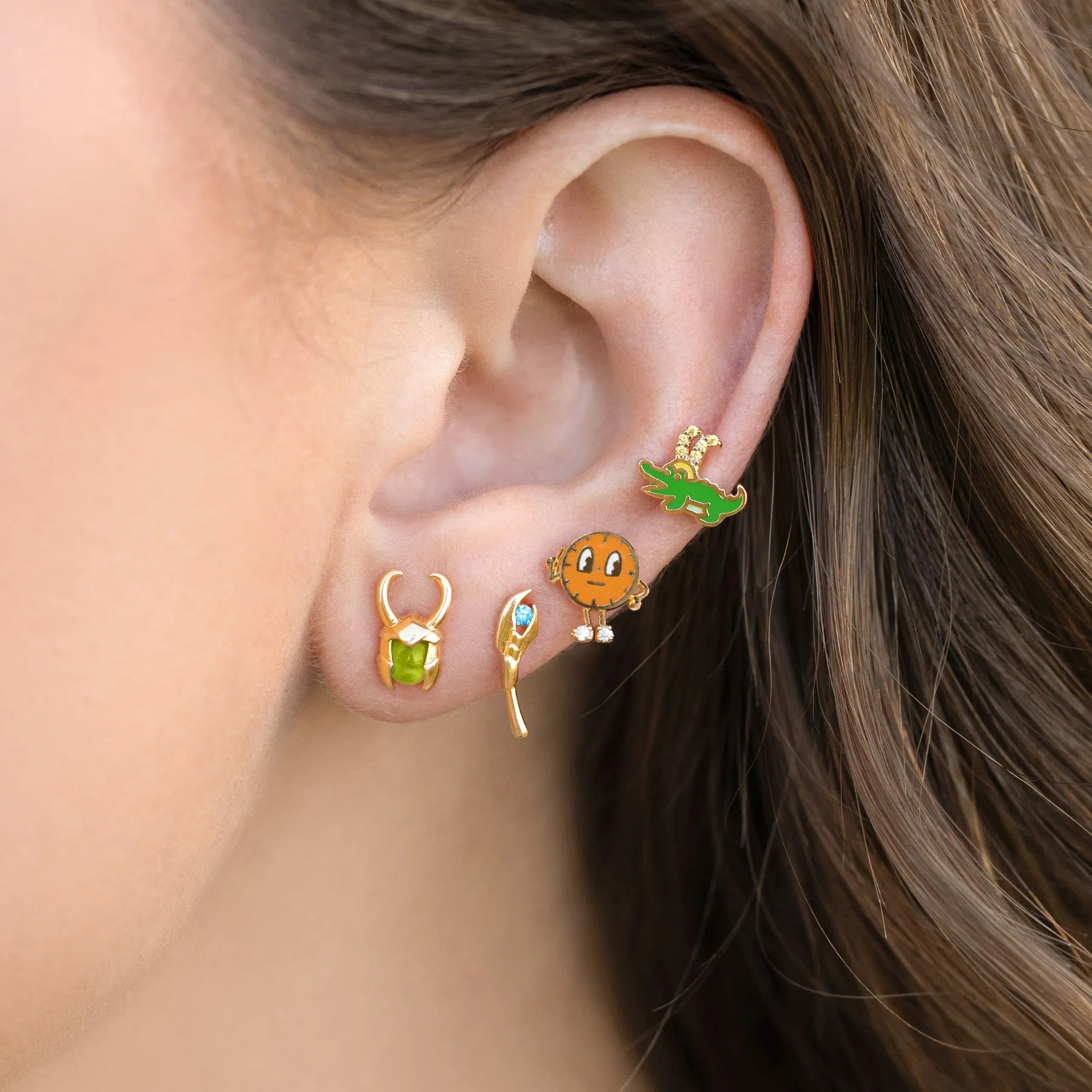 Marvel Studios Alligator Loki Earrings