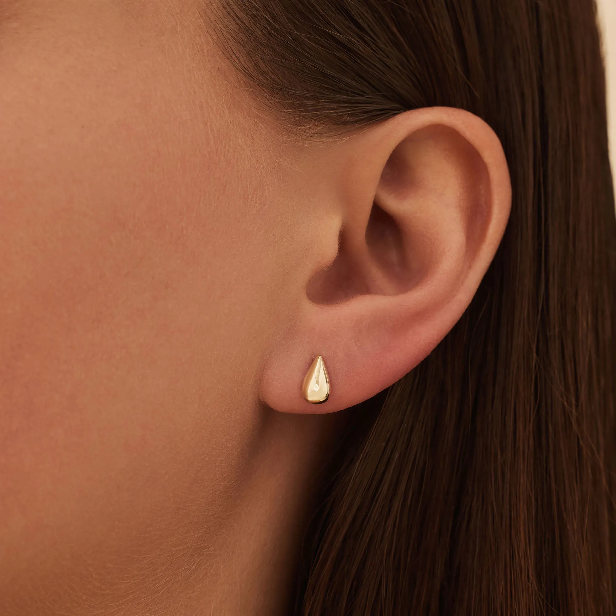 Monceau Séraphine 14 karat gold teardrop ear studs