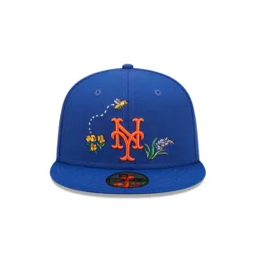 New York Mets Watercolor Floral Fitted Cap