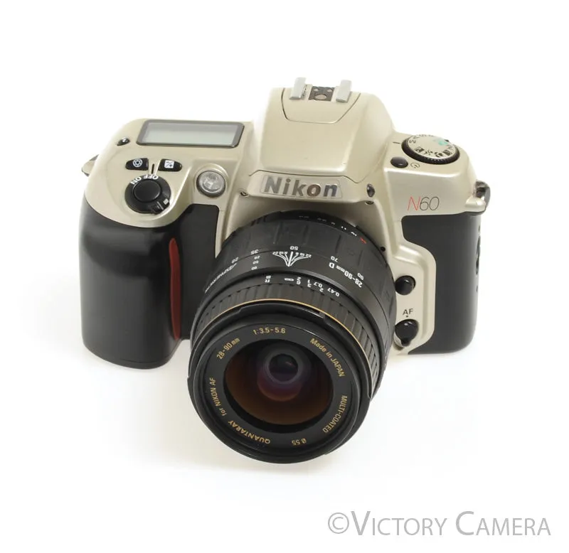 Nikon N60 35mm Film Camera Body w/ AF 28-90mm Zoom Lens [EX ]