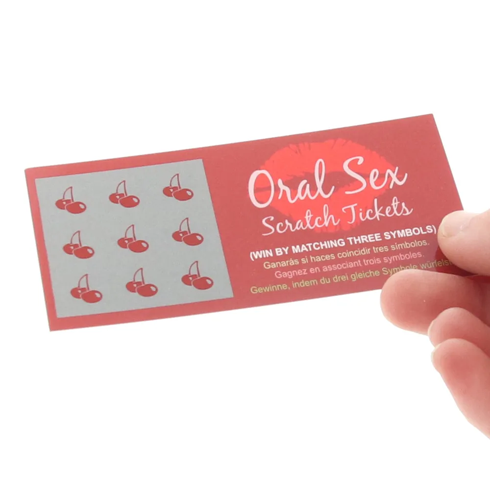 Oral Sex Scratch Tickets